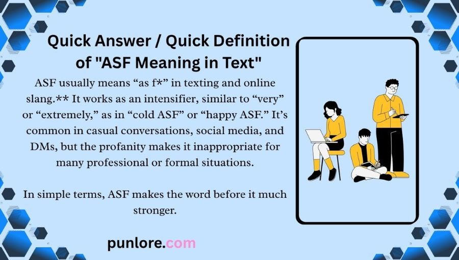 ASF Meaning in Text