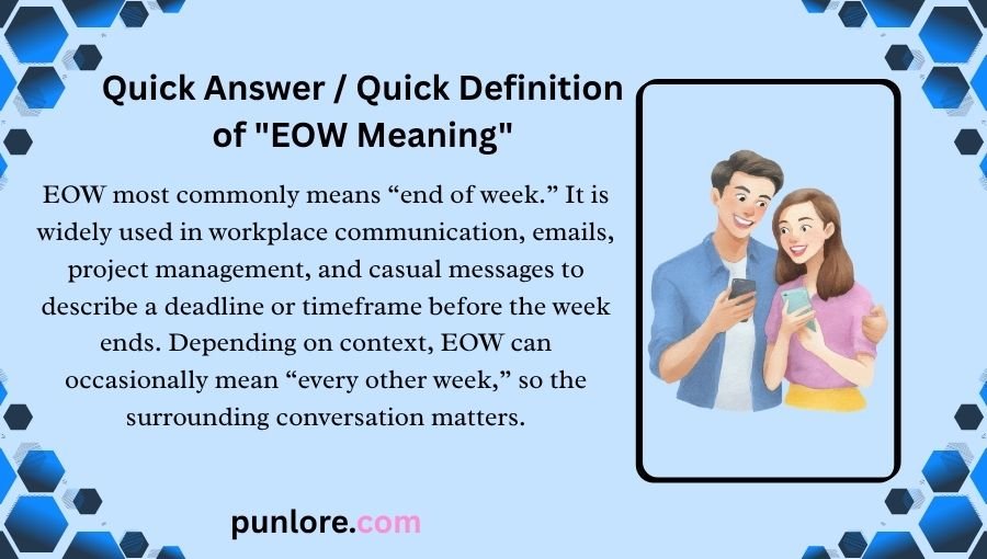 EOW Meaning