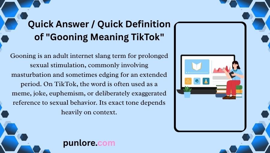 Gooning Meaning TikTok