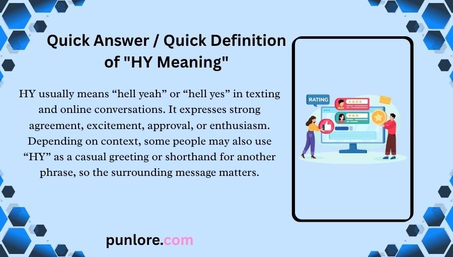HY Meaning