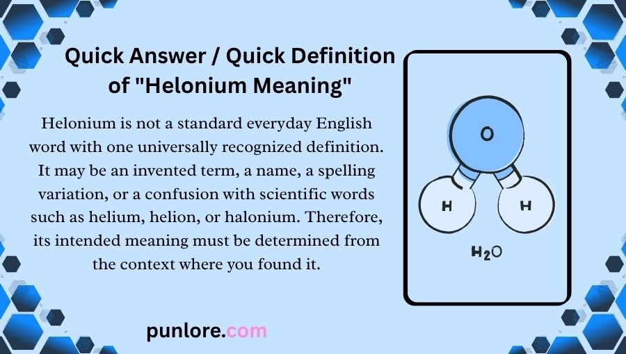 Helonium Meaning