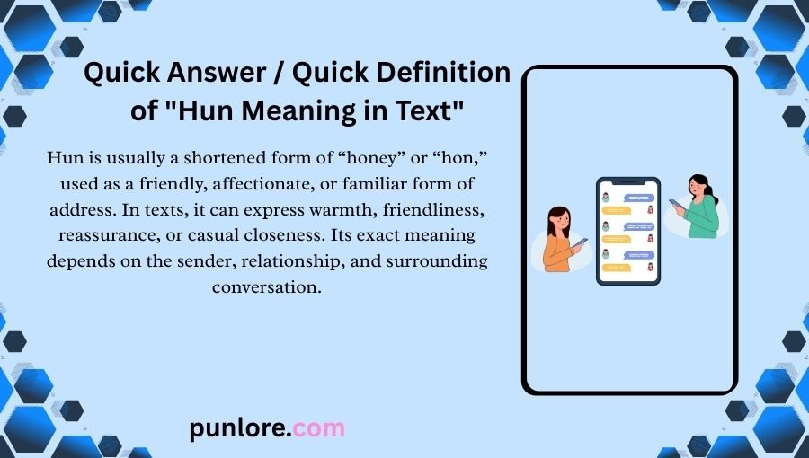 Hun Meaning in Text