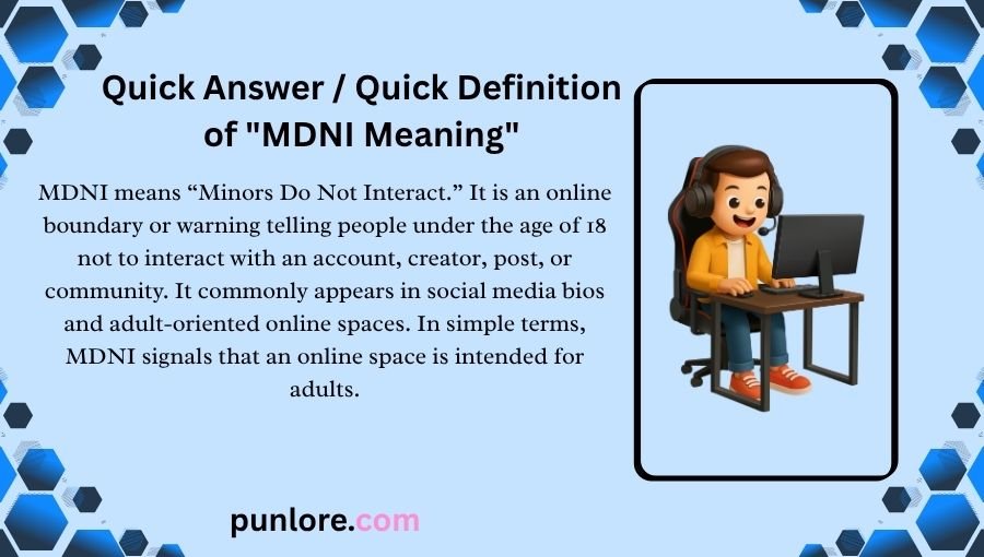 MDNI Meaning