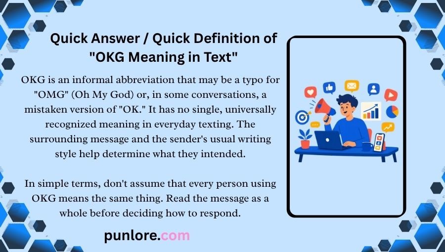 OKG Meaning in Text