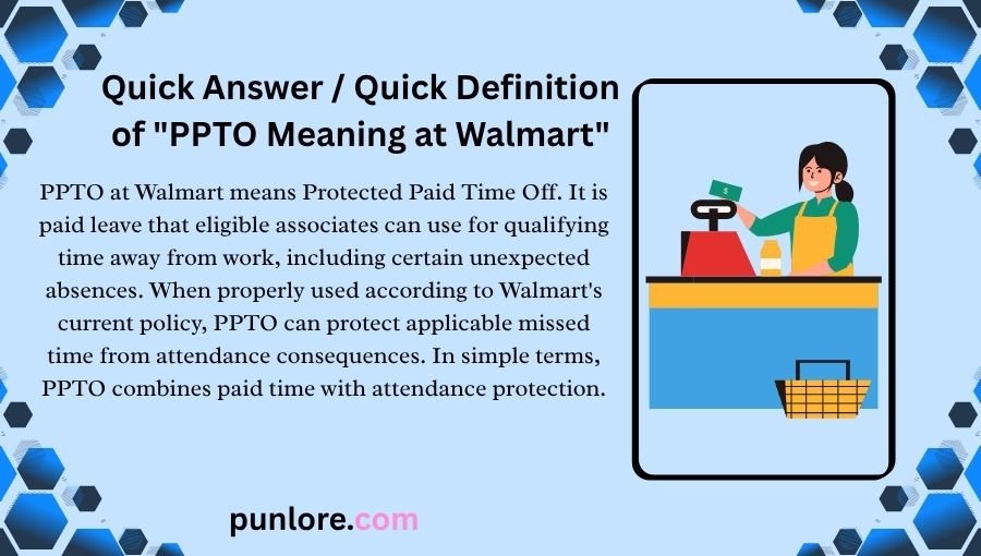 PPTO Meaning at Walmart