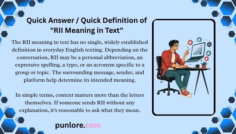 RII Meaning in Text