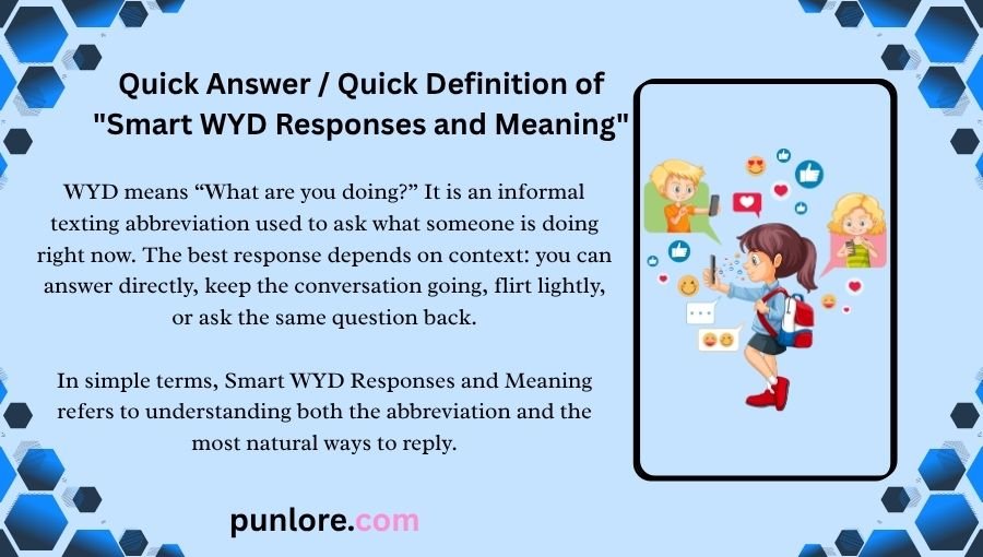 Smart WYD Responses and Meaning