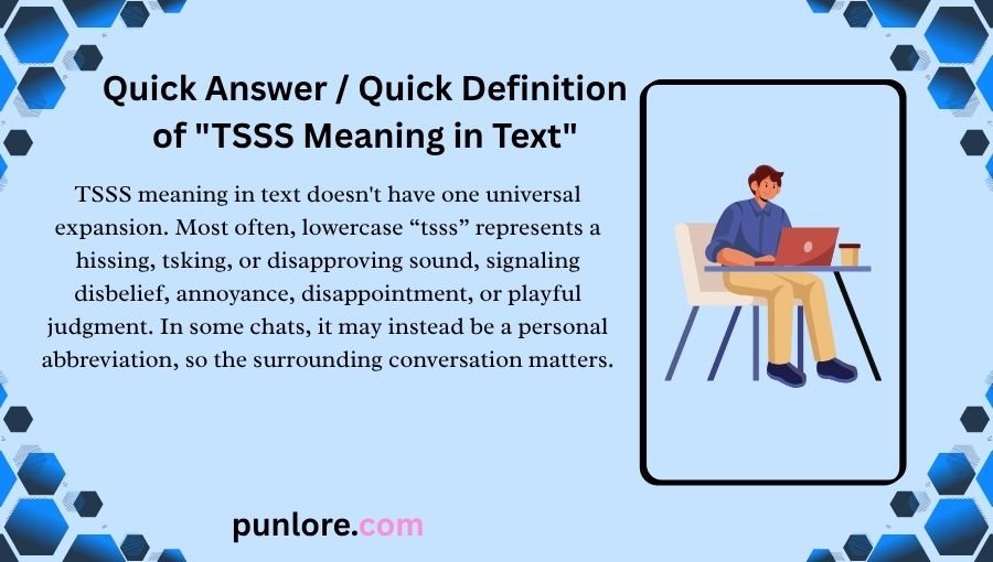 TSSS Meaning in Text