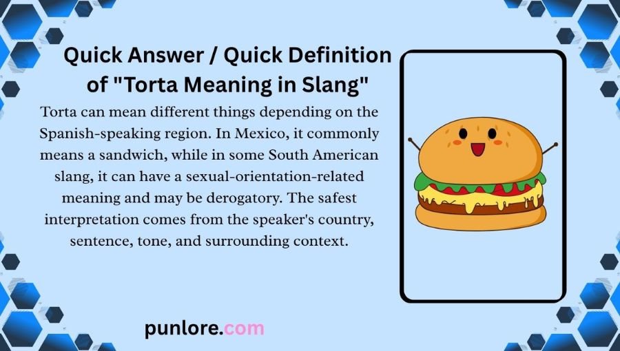 Torta Meaning in Slang