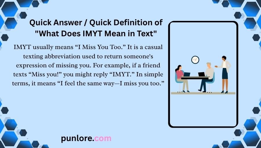 What Does IMYT Mean in Text